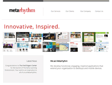 Tablet Screenshot of metarhythm.com